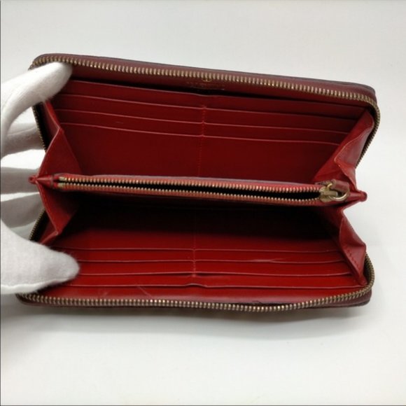 Valentino Garavani Zippy Wallet Red Canvas - Picture 3 of 8